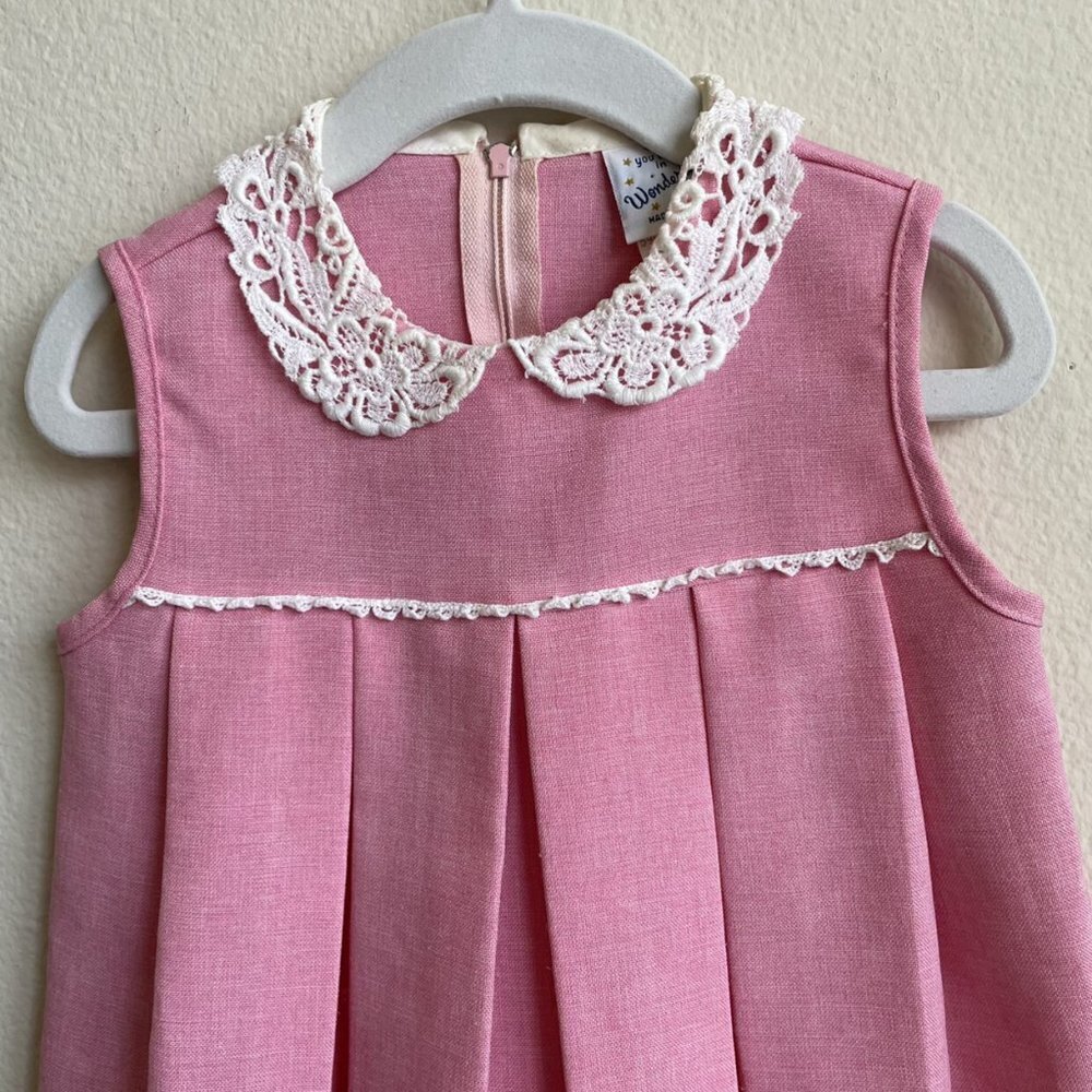 Vintage Pleated Shift Dress w/ Cropped Jacket - Picture 8 of 15